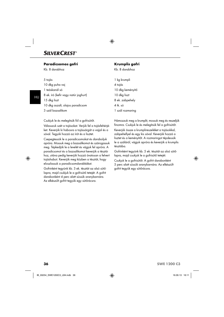 Silvercrest SWE 1200 C3 User Manual | Page 39 / 88