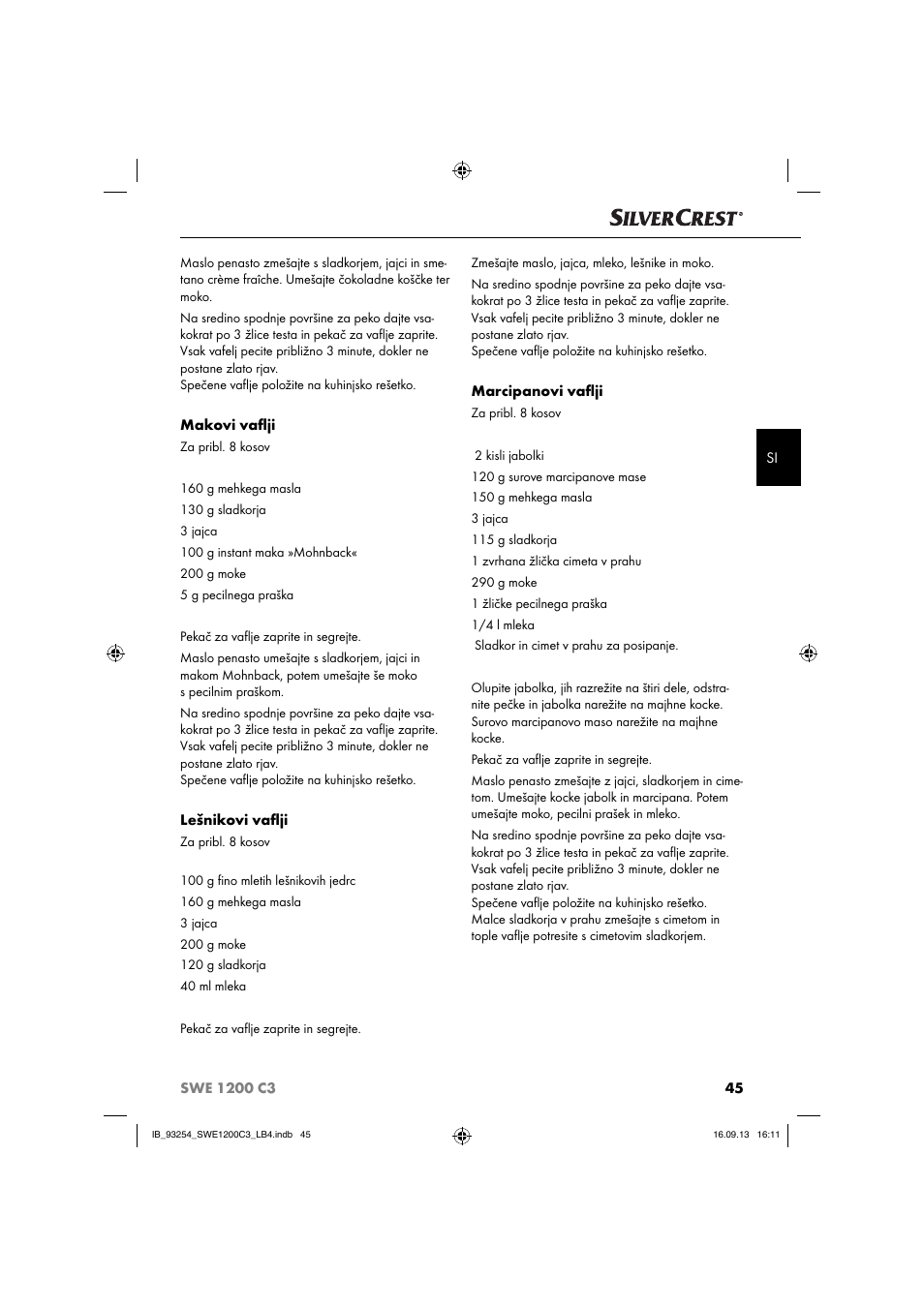 Silvercrest SWE 1200 C3 User Manual | Page 48 / 88