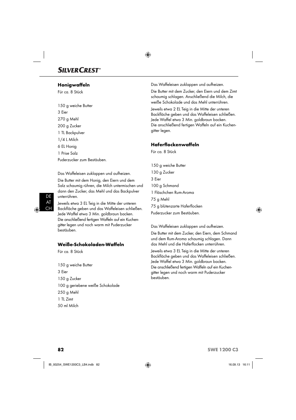 Silvercrest SWE 1200 C3 User Manual | Page 85 / 88