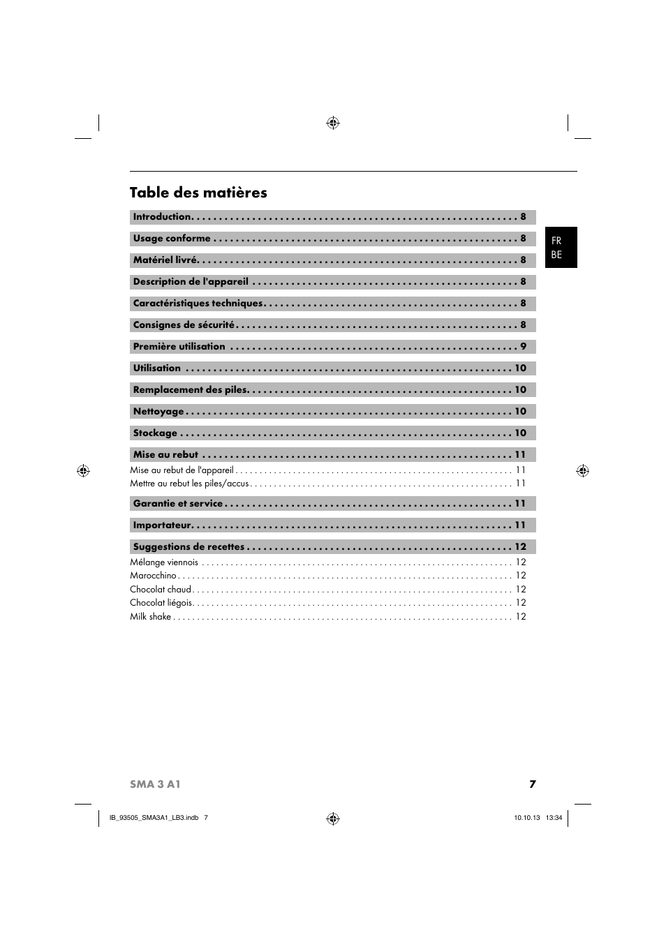 Silvercrest SMA 3 A1 User Manual | Page 10 / 28