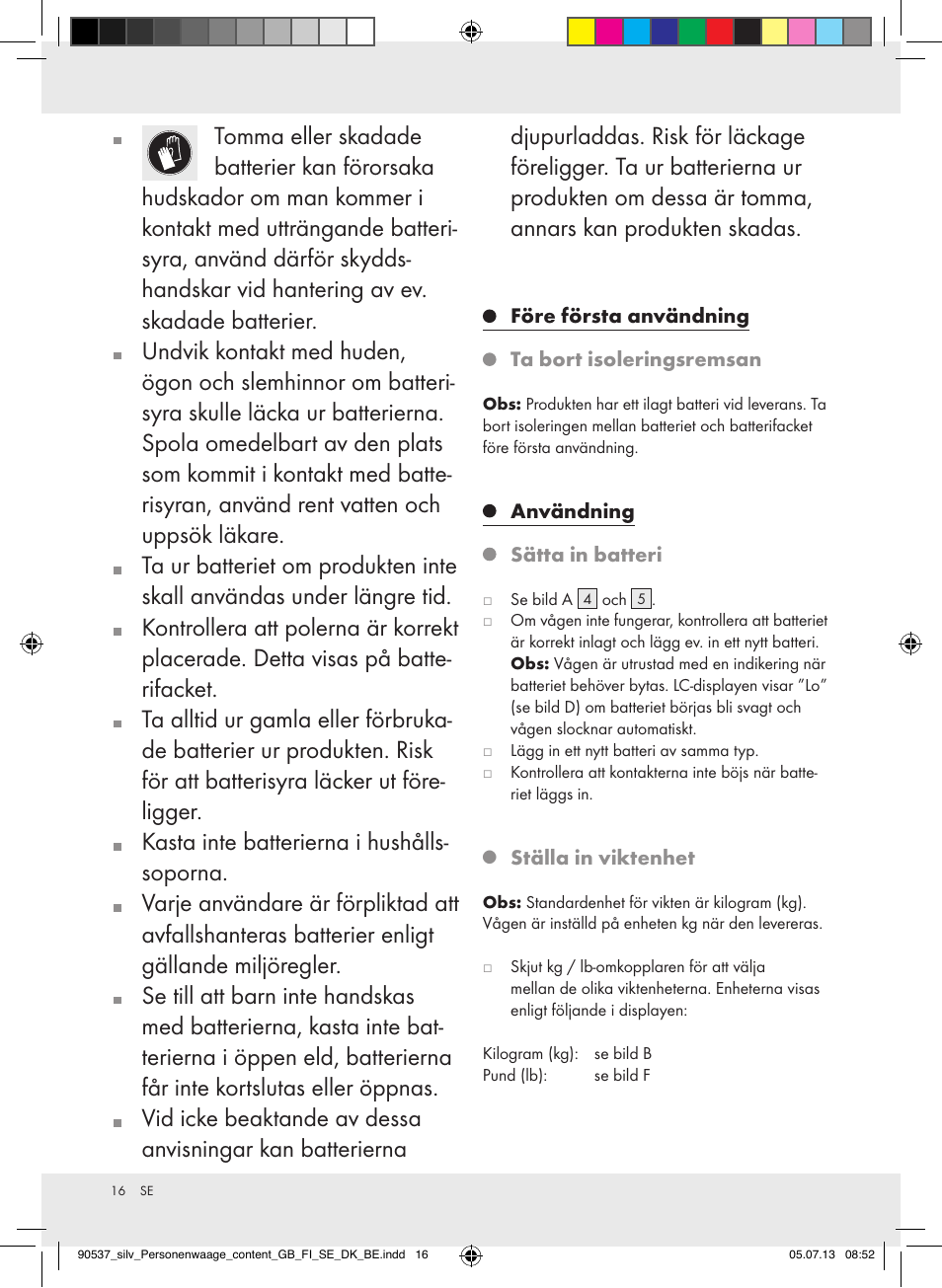 Silvercrest Z31690/Z31279A User Manual | Page 16 / 37