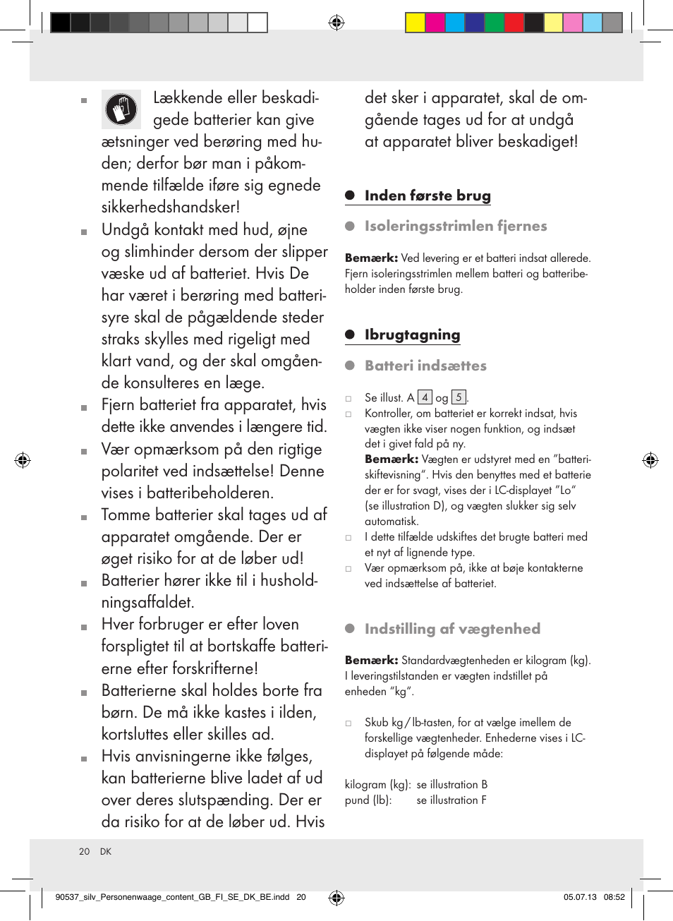 Silvercrest Z31690/Z31279A User Manual | Page 20 / 37