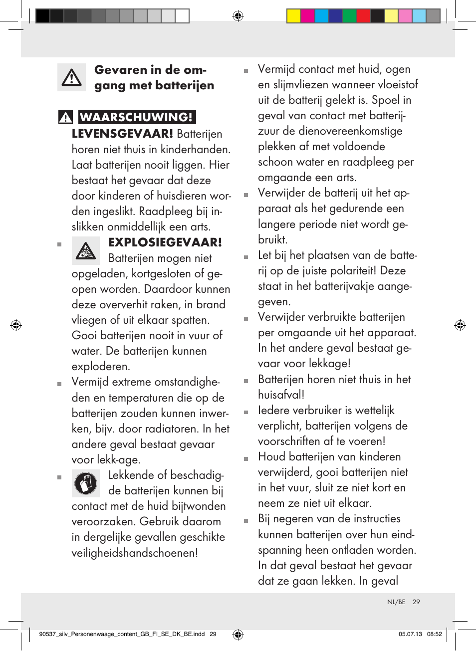 Silvercrest Z31690/Z31279A User Manual | Page 29 / 37