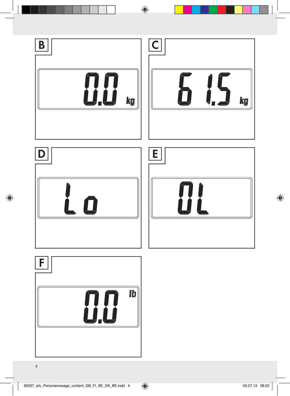 Bd f c e | Silvercrest Z31690/Z31279A User Manual | Page 4 / 37