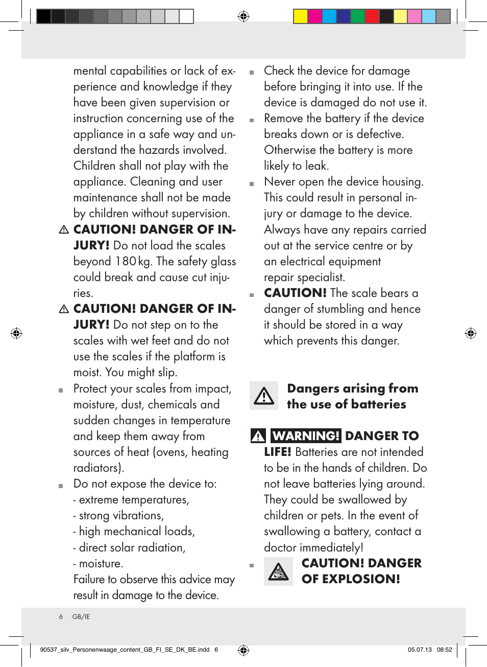 Silvercrest Z31690/Z31279A User Manual | Page 6 / 37