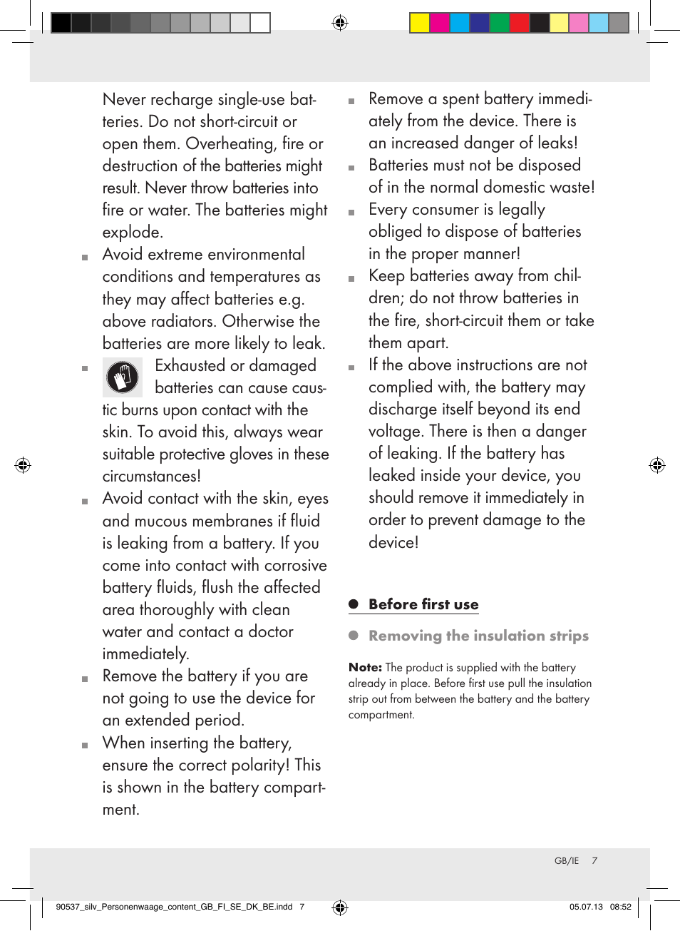 Silvercrest Z31690/Z31279A User Manual | Page 7 / 37