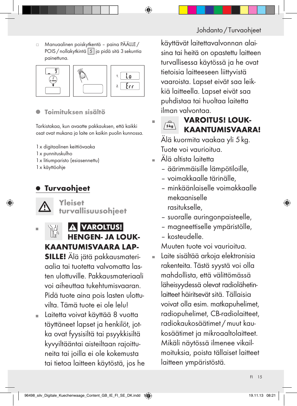 Silvercrest Z29852A/Z29852B User Manual | Page 15 / 67