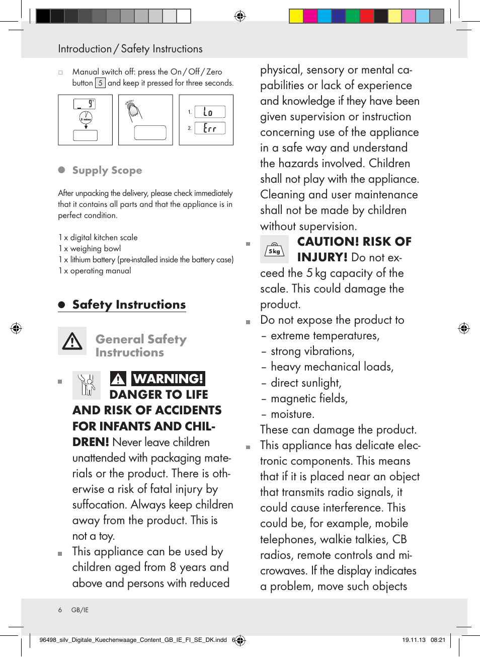 Silvercrest Z29852A/Z29852B User Manual | Page 6 / 67