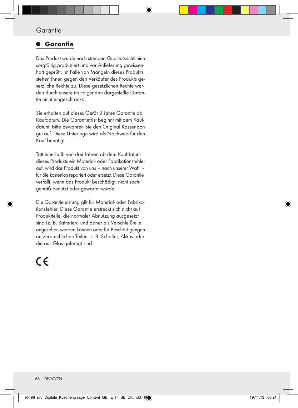 Garantie | Silvercrest Z29852A/Z29852B User Manual | Page 66 / 67