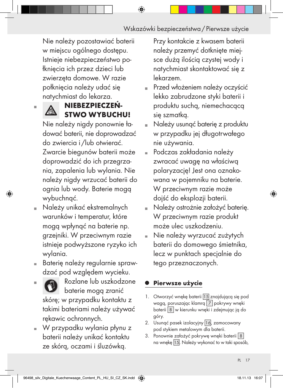 Silvercrest Z29852A/Z29852B User Manual | Page 17 / 69