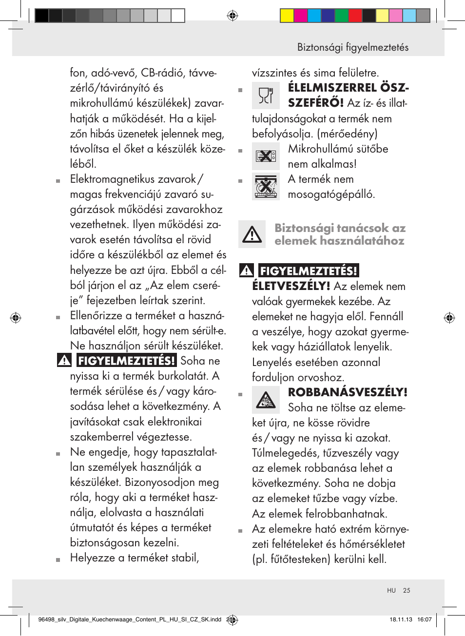 Silvercrest Z29852A/Z29852B User Manual | Page 25 / 69