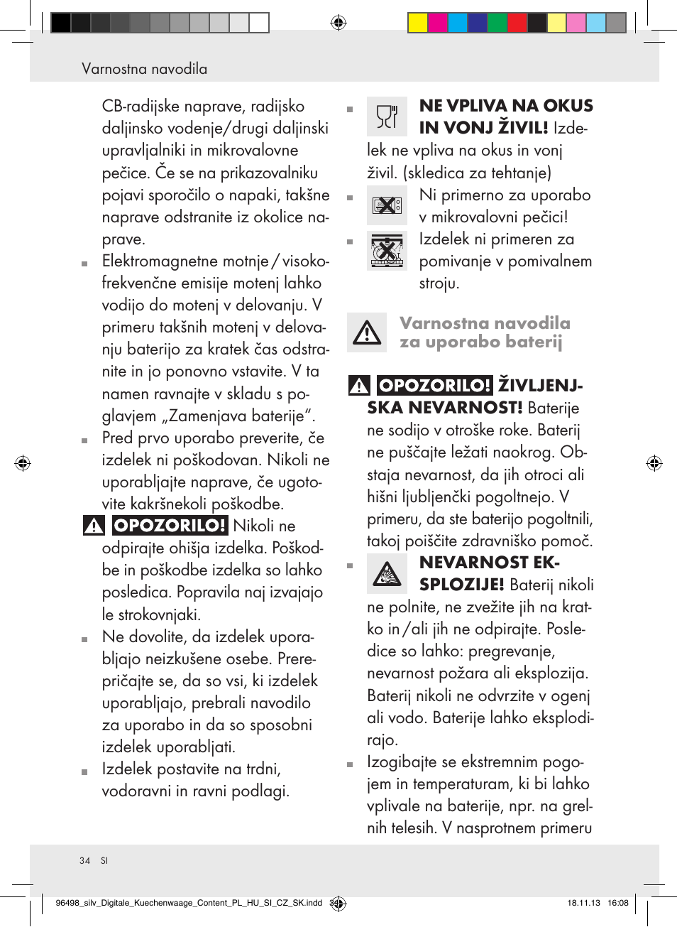 Silvercrest Z29852A/Z29852B User Manual | Page 34 / 69