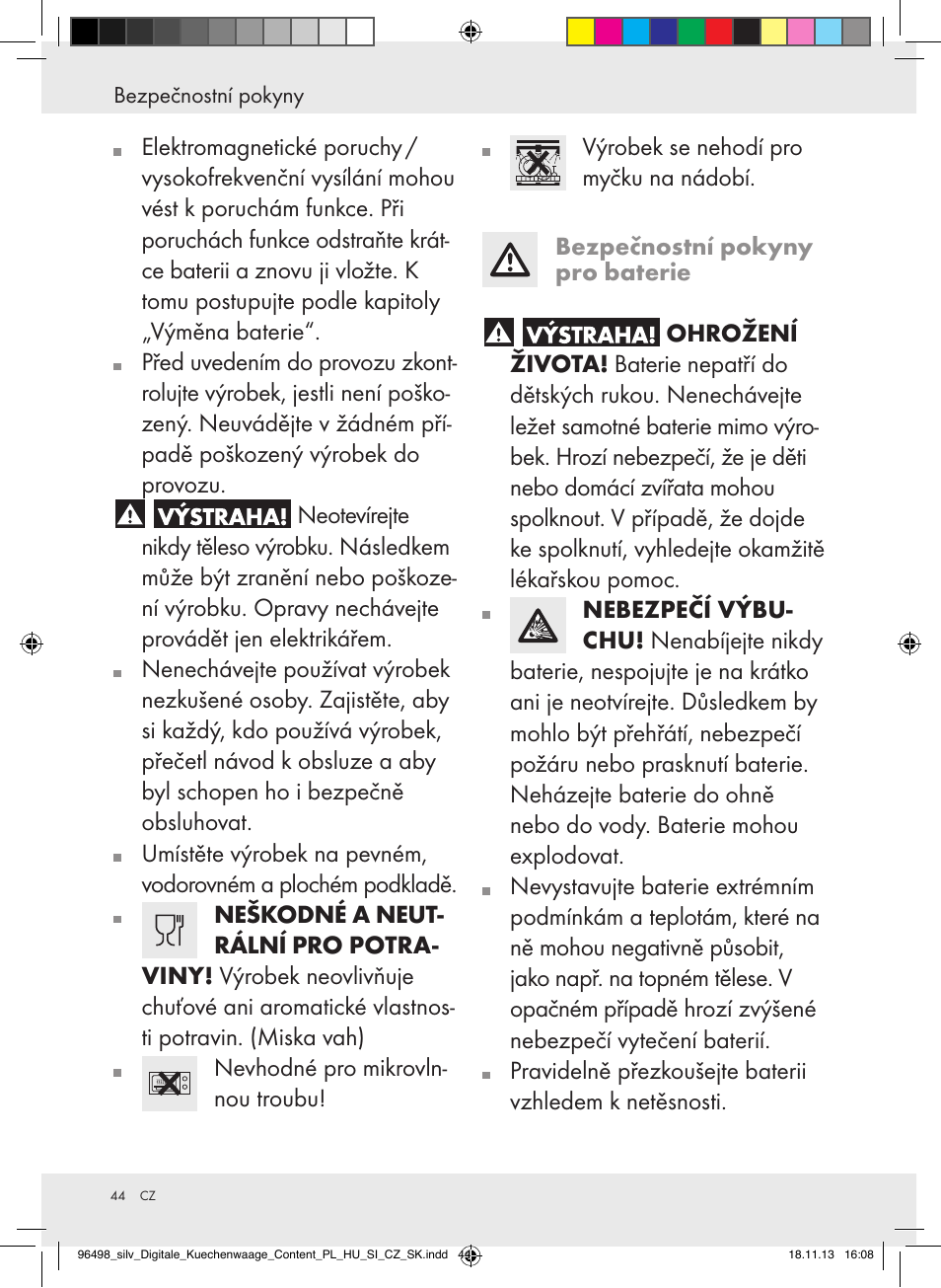 Silvercrest Z29852A/Z29852B User Manual | Page 44 / 69