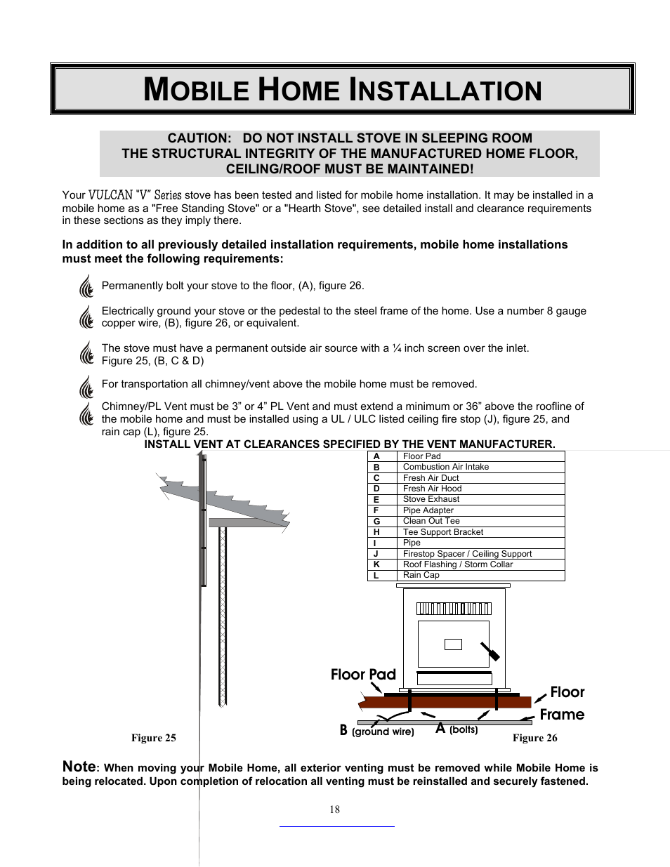 Obile, Nstallation, Floor pad floor frame a | Dansons Group CC3 User Manual | Page 18 / 37