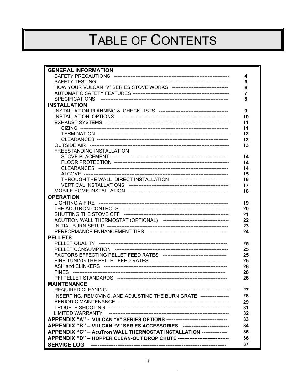 Able of, Ontents | Dansons Group CC3 User Manual | Page 3 / 37