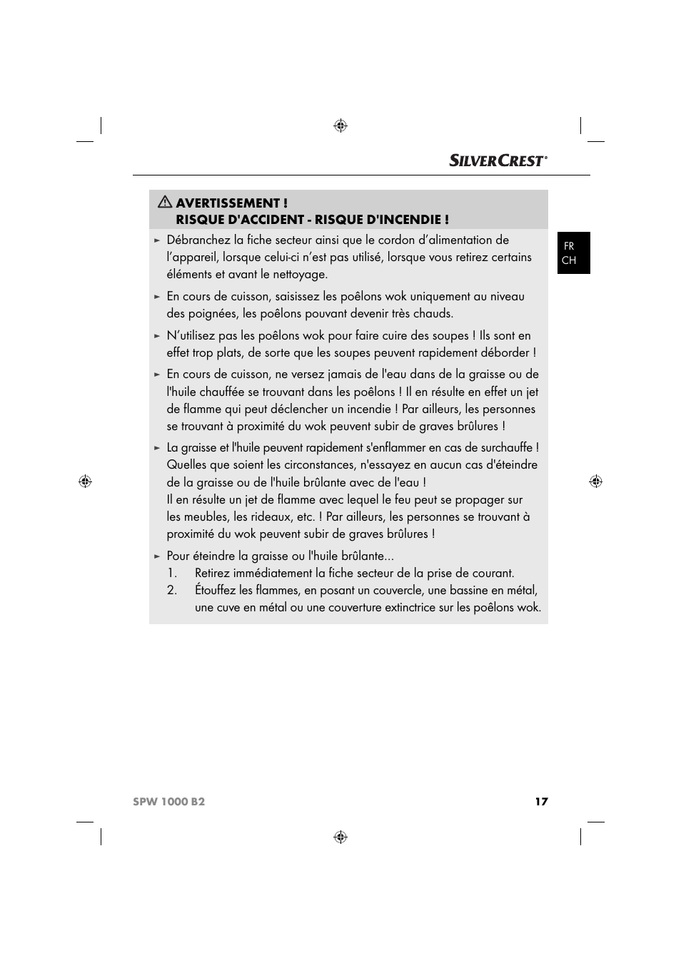 Silvercrest SPW 1000 B2 User Manual | Page 20 / 52