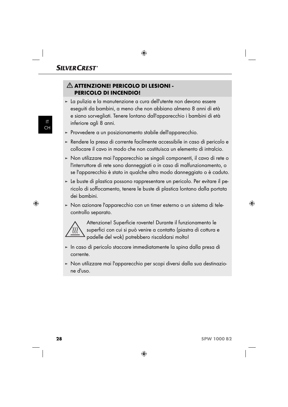 Silvercrest SPW 1000 B2 User Manual | Page 31 / 52