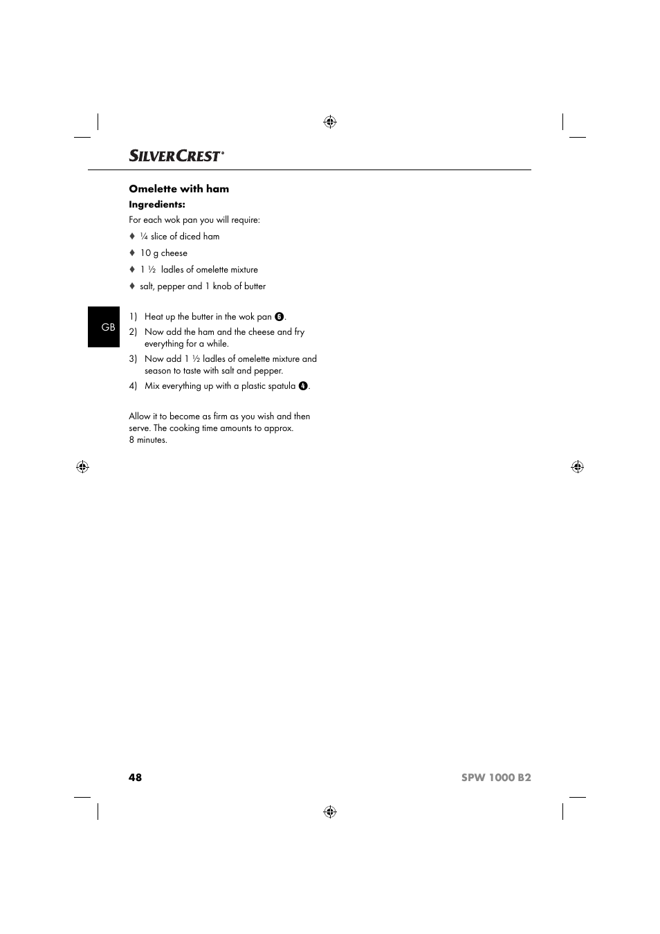 Silvercrest SPW 1000 B2 User Manual | Page 51 / 52