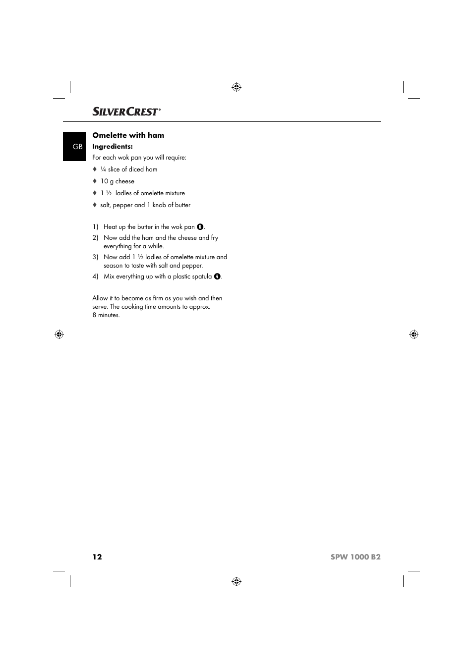 Silvercrest SPW 1000 B2 User Manual | Page 15 / 64