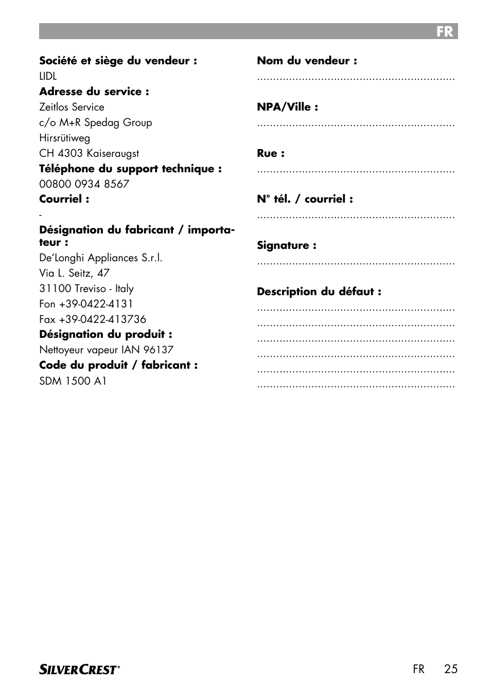 Silvercrest SDM 1500 A1 User Manual | Page 27 / 64