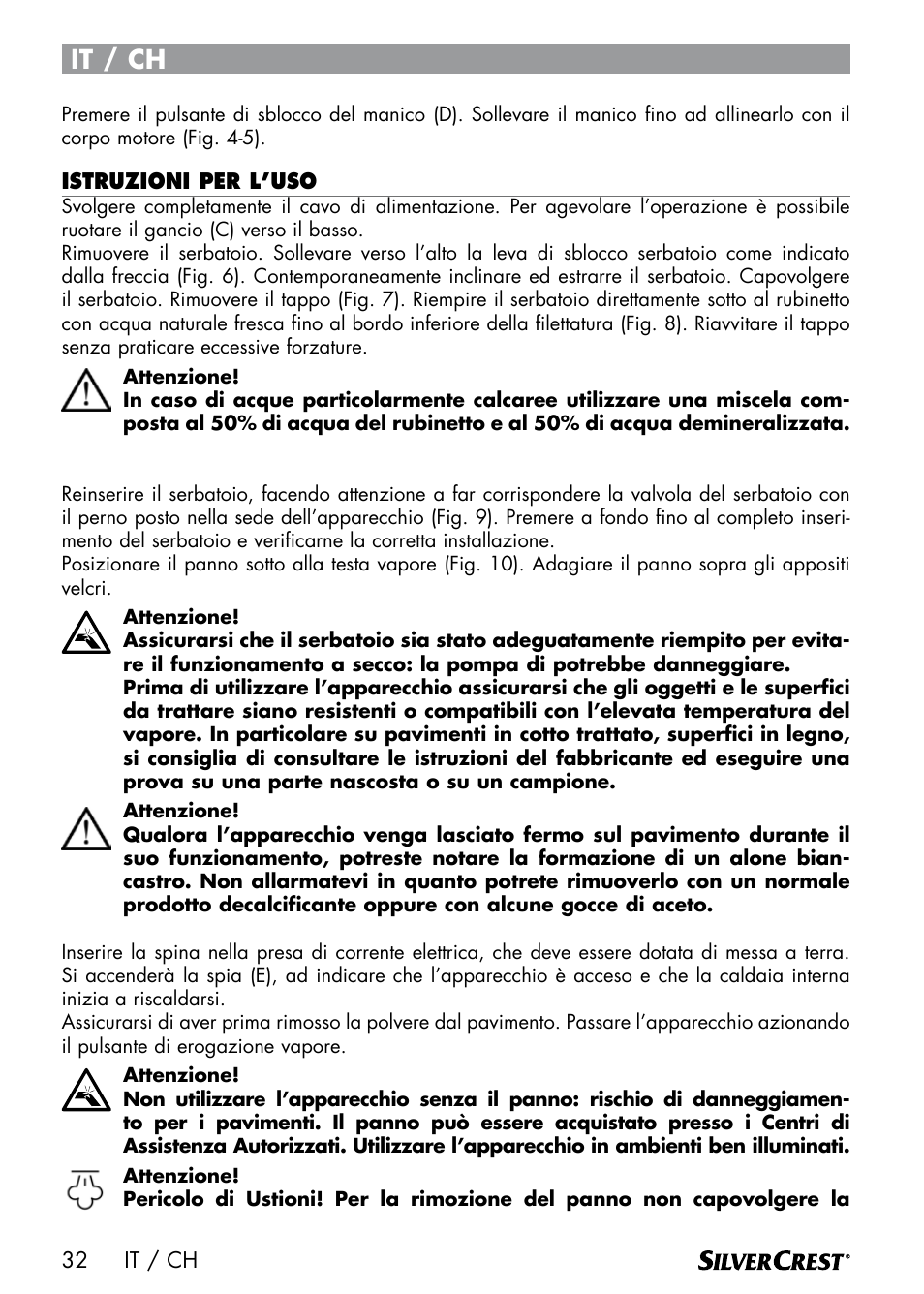 It / ch | Silvercrest SDM 1500 A1 User Manual | Page 34 / 64