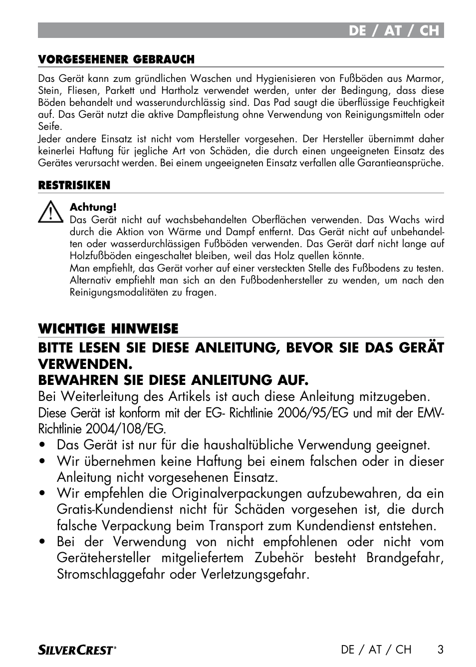 Silvercrest SDM 1500 A1 User Manual | Page 5 / 64
