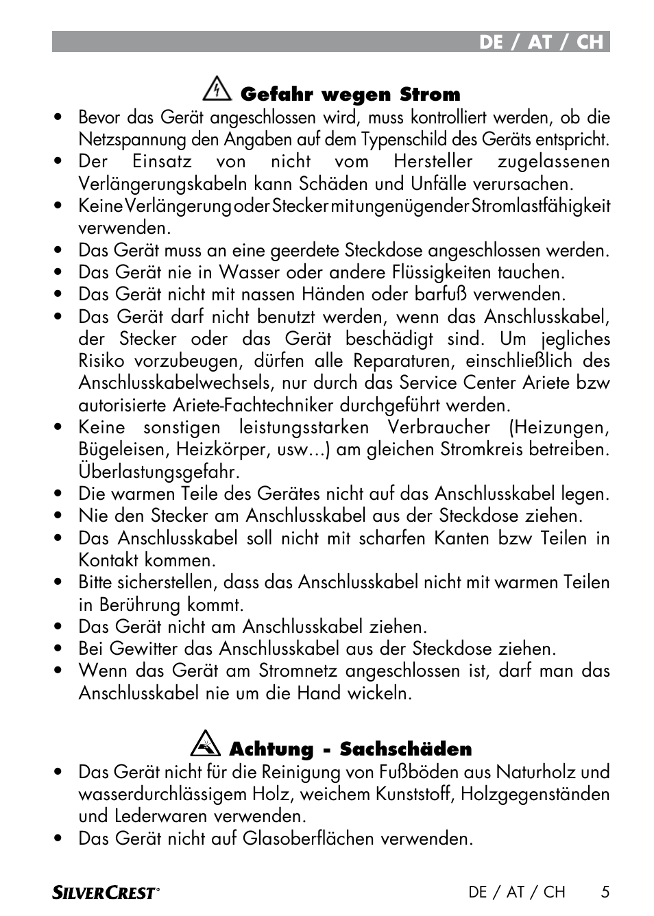 Silvercrest SDM 1500 A1 User Manual | Page 7 / 64