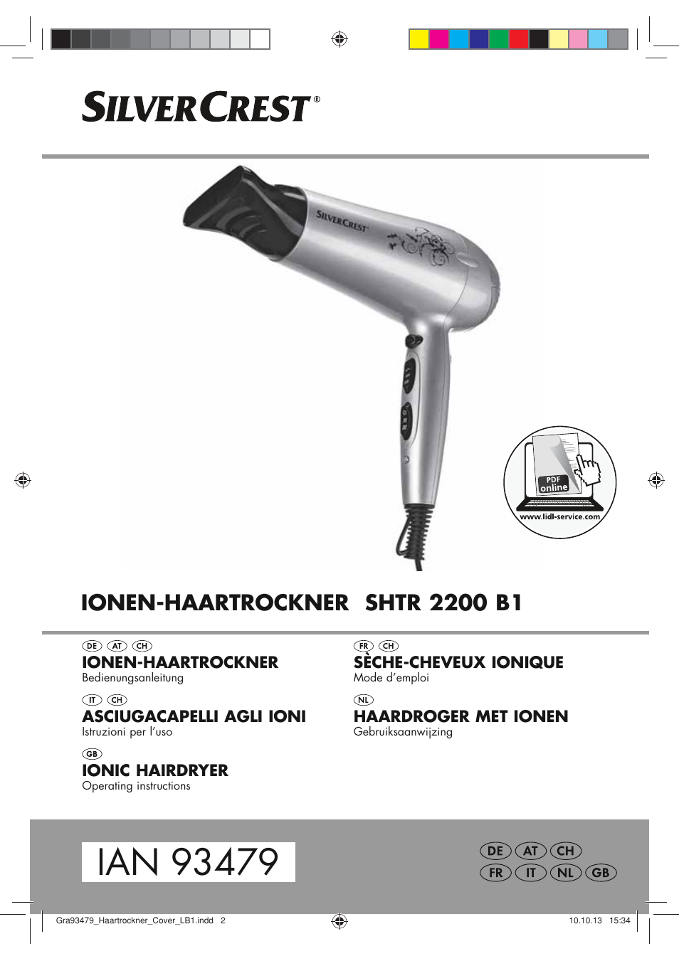 Silvercrest SHTR 2200 B1 User Manual | 54 pages
