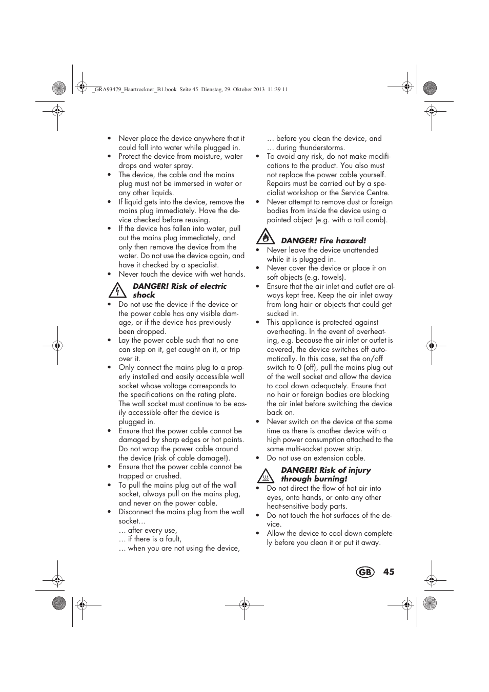 Silvercrest SHTR 2200 B1 User Manual | Page 47 / 54