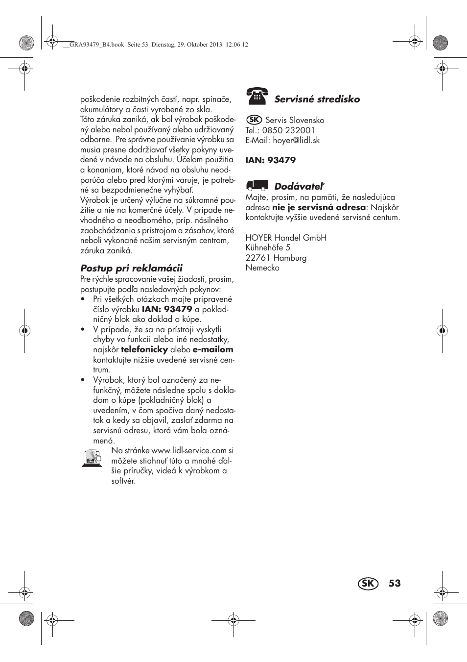 Silvercrest SHTR 2200 B1 User Manual | Page 55 / 66