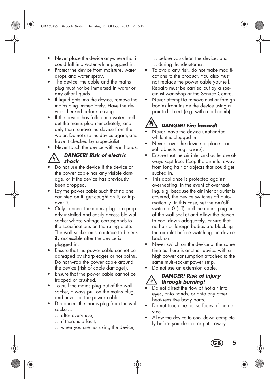 Silvercrest SHTR 2200 B1 User Manual | Page 7 / 66