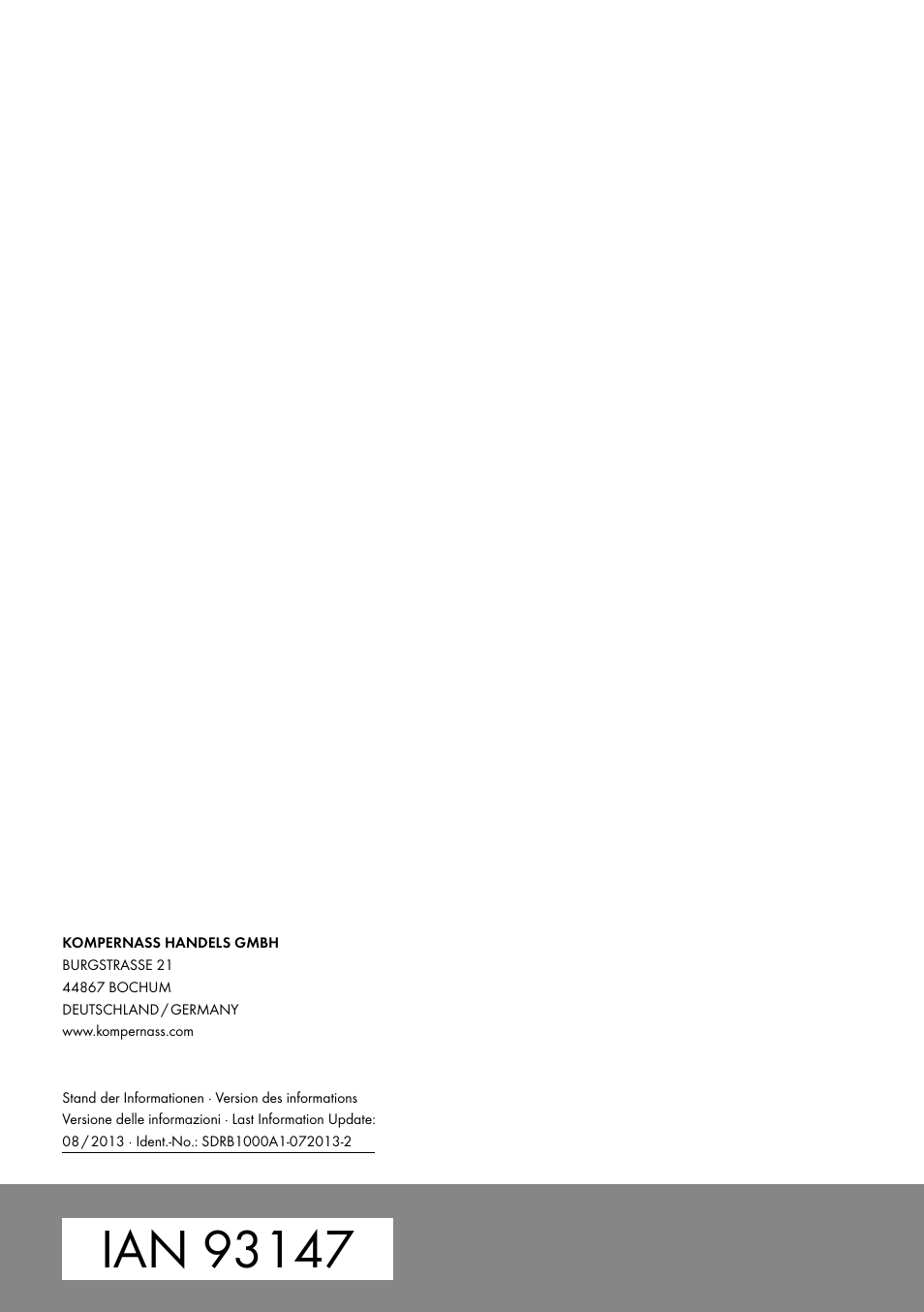 Silvercrest SDRB 1000 A1 User Manual | Page 51 / 51