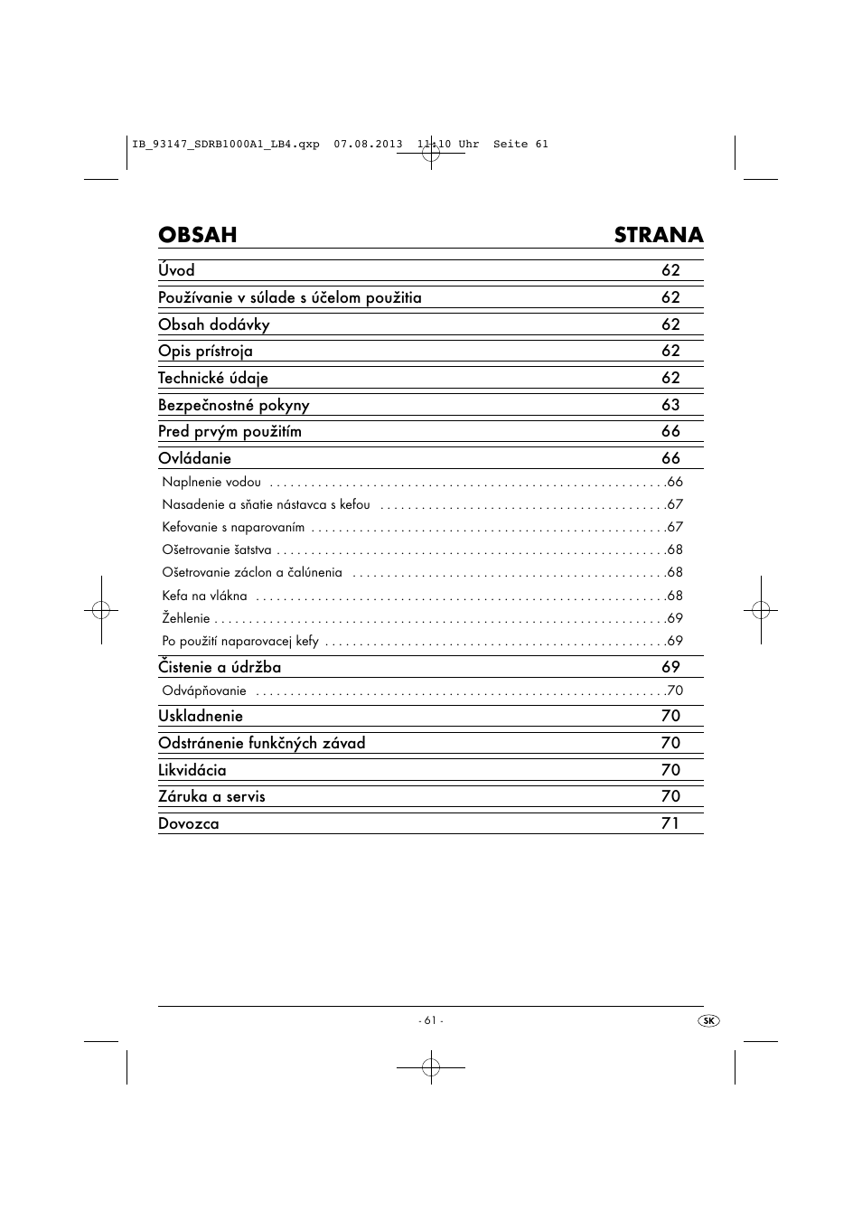 Silvercrest SDRB 1000 A1 User Manual | Page 64 / 87