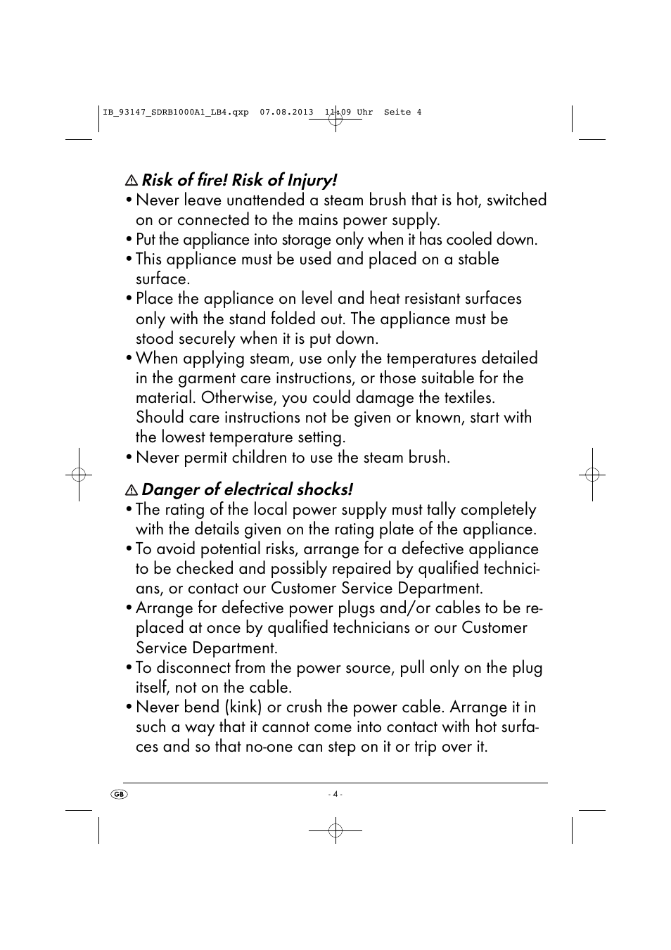 Silvercrest SDRB 1000 A1 User Manual | Page 7 / 87