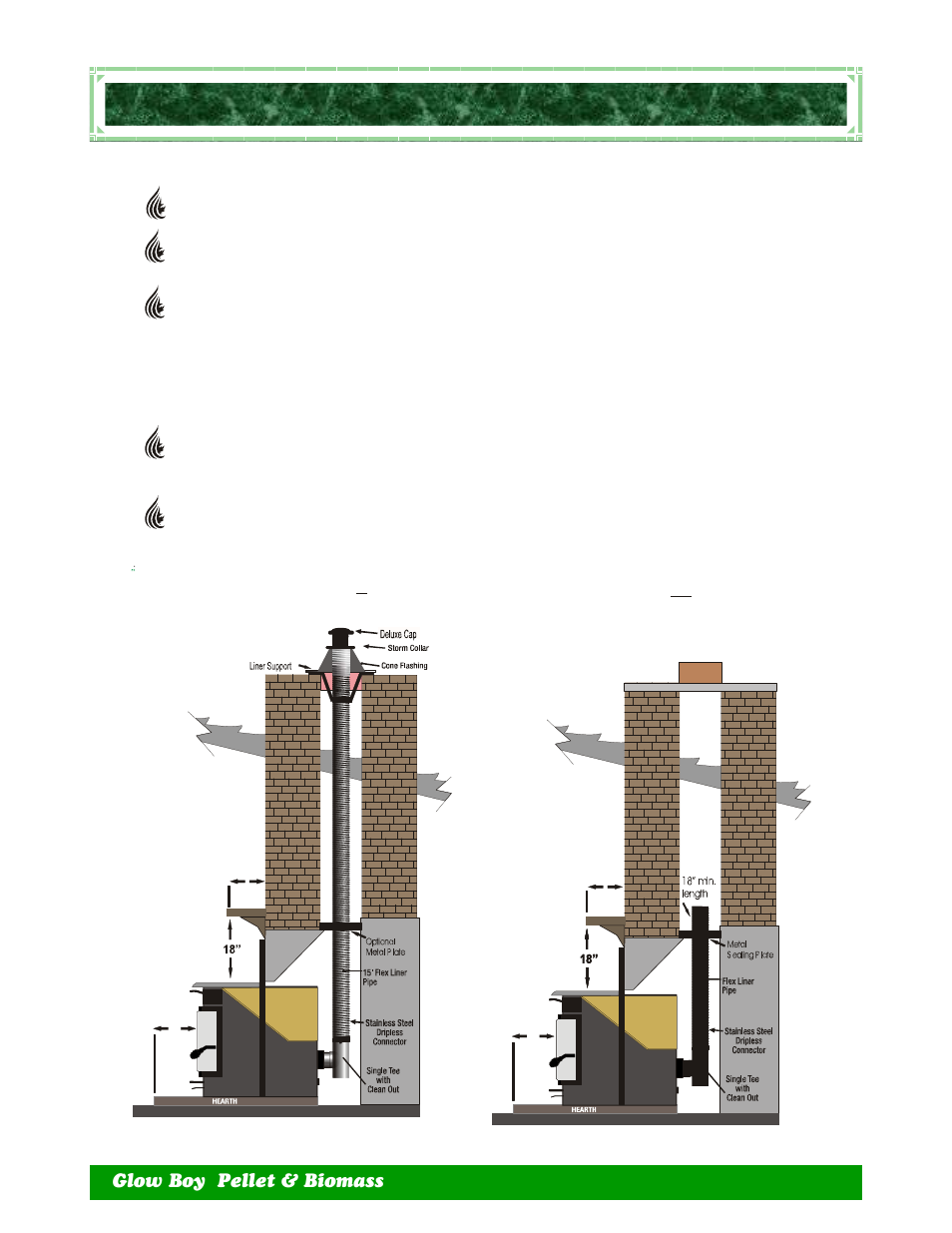 Ireplace, Nsert, Nstallation | Dansons Group GLOW BOY IGB User Manual | Page 21 / 40