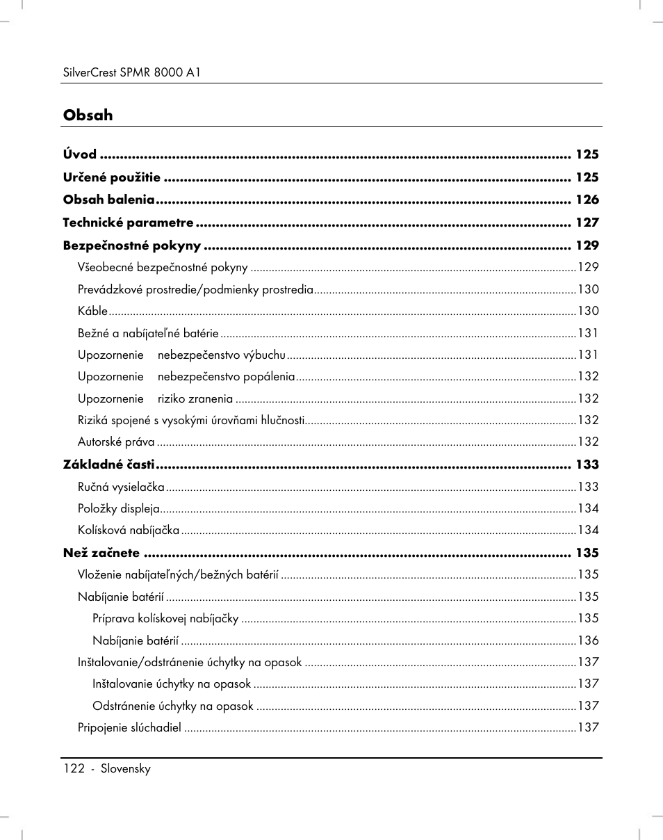 Silvercrest SPMR 8000 A1 User Manual | Page 124 / 184