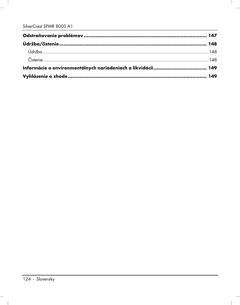 Silvercrest SPMR 8000 A1 User Manual | Page 126 / 184