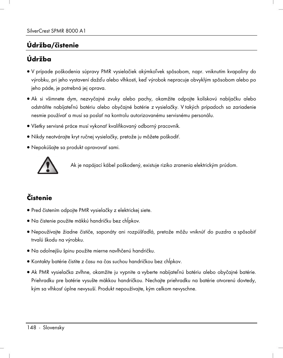 Silvercrest SPMR 8000 A1 User Manual | Page 150 / 184