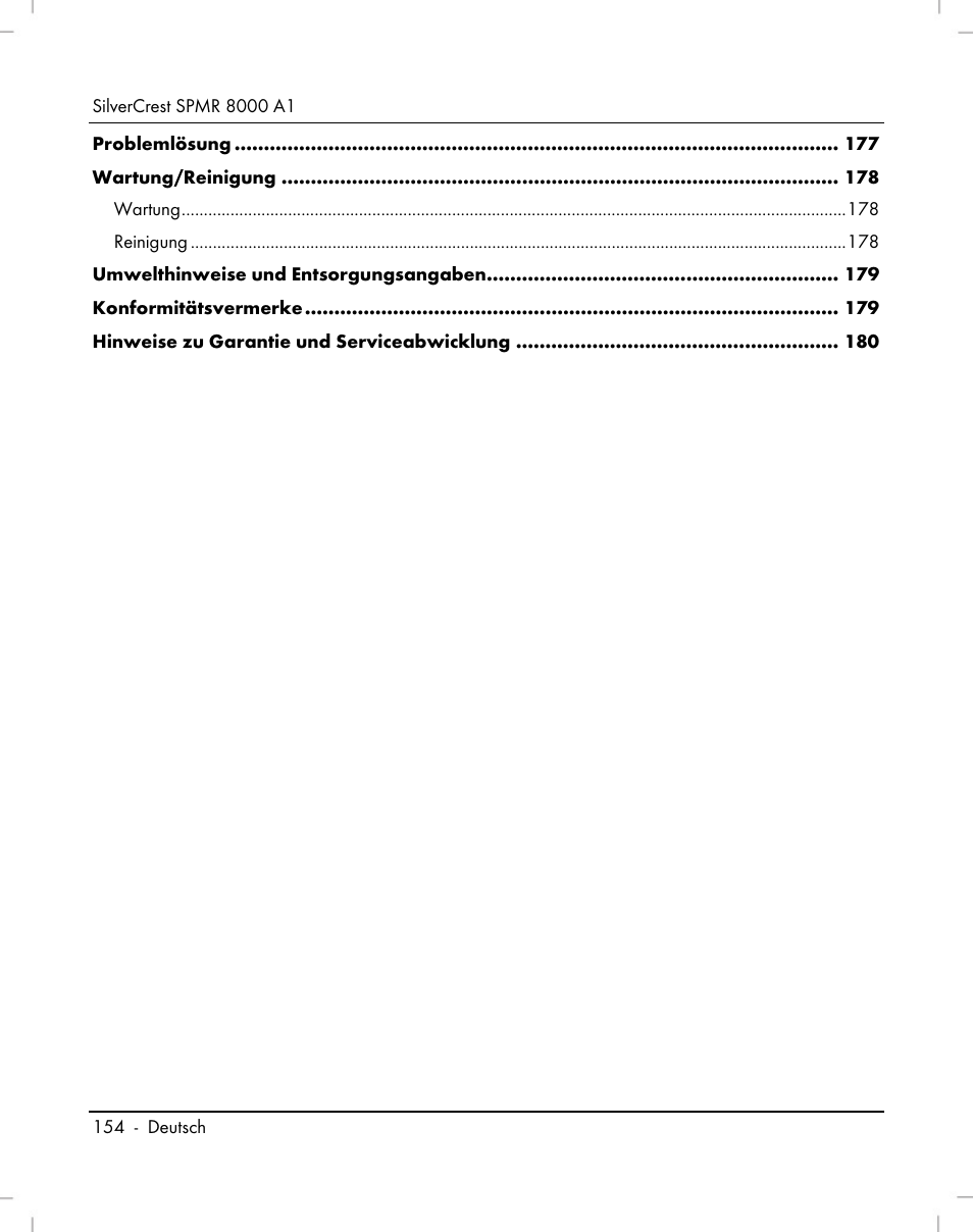 Silvercrest SPMR 8000 A1 User Manual | Page 156 / 184