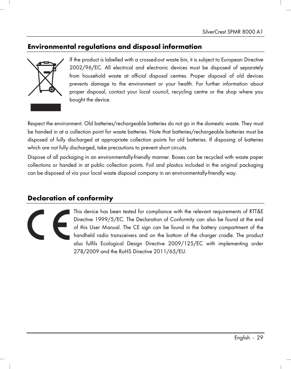 Silvercrest SPMR 8000 A1 User Manual | Page 31 / 184