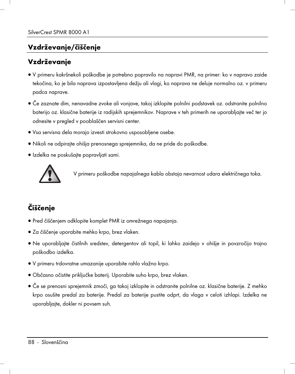 Silvercrest SPMR 8000 A1 User Manual | Page 90 / 184