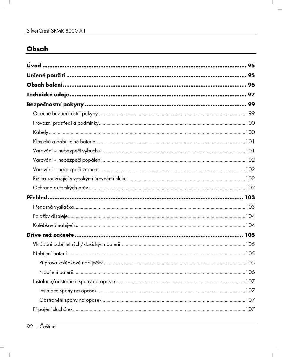 Silvercrest SPMR 8000 A1 User Manual | Page 94 / 184