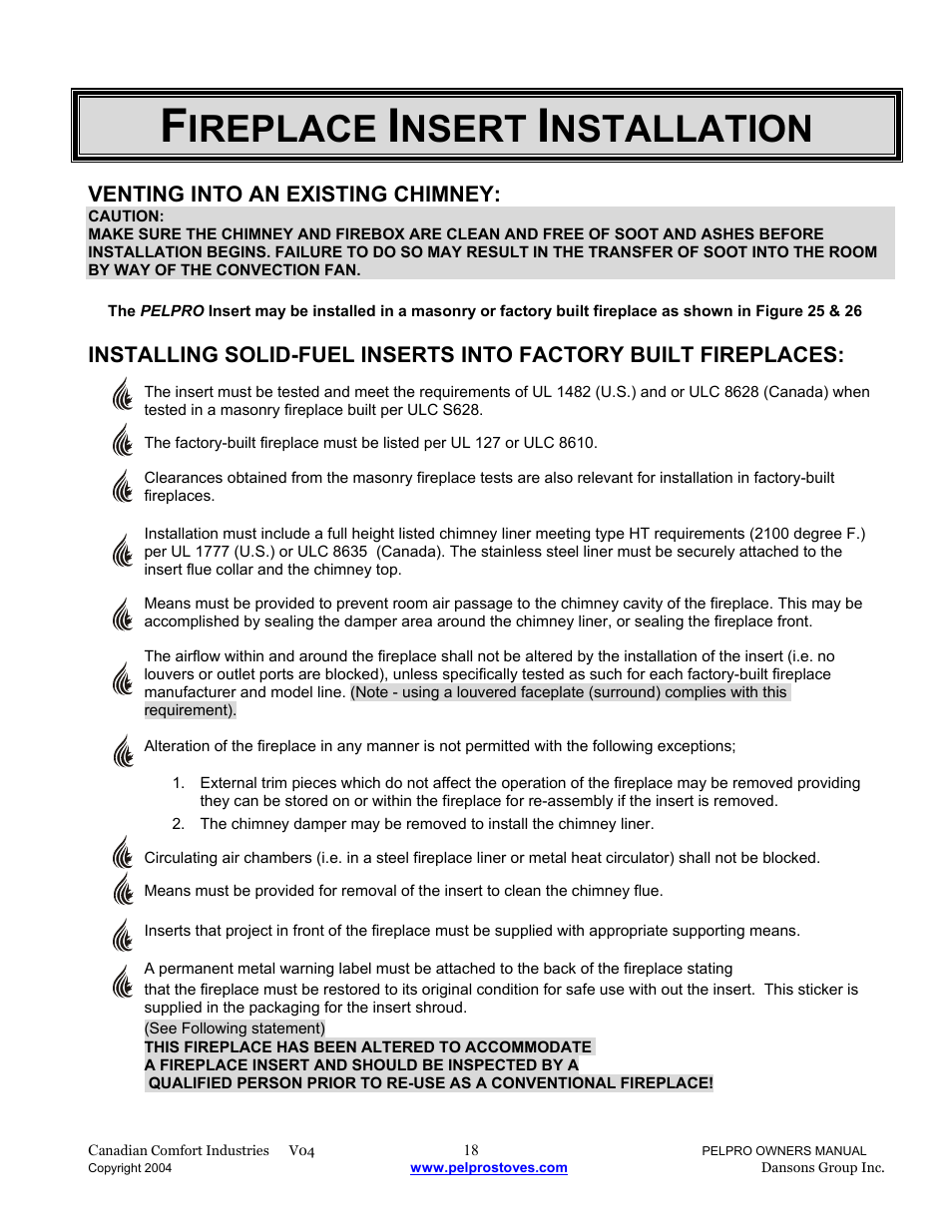 Ireplace, Nsert, Nstallation | Dansons Group IPP User Manual | Page 18 / 40