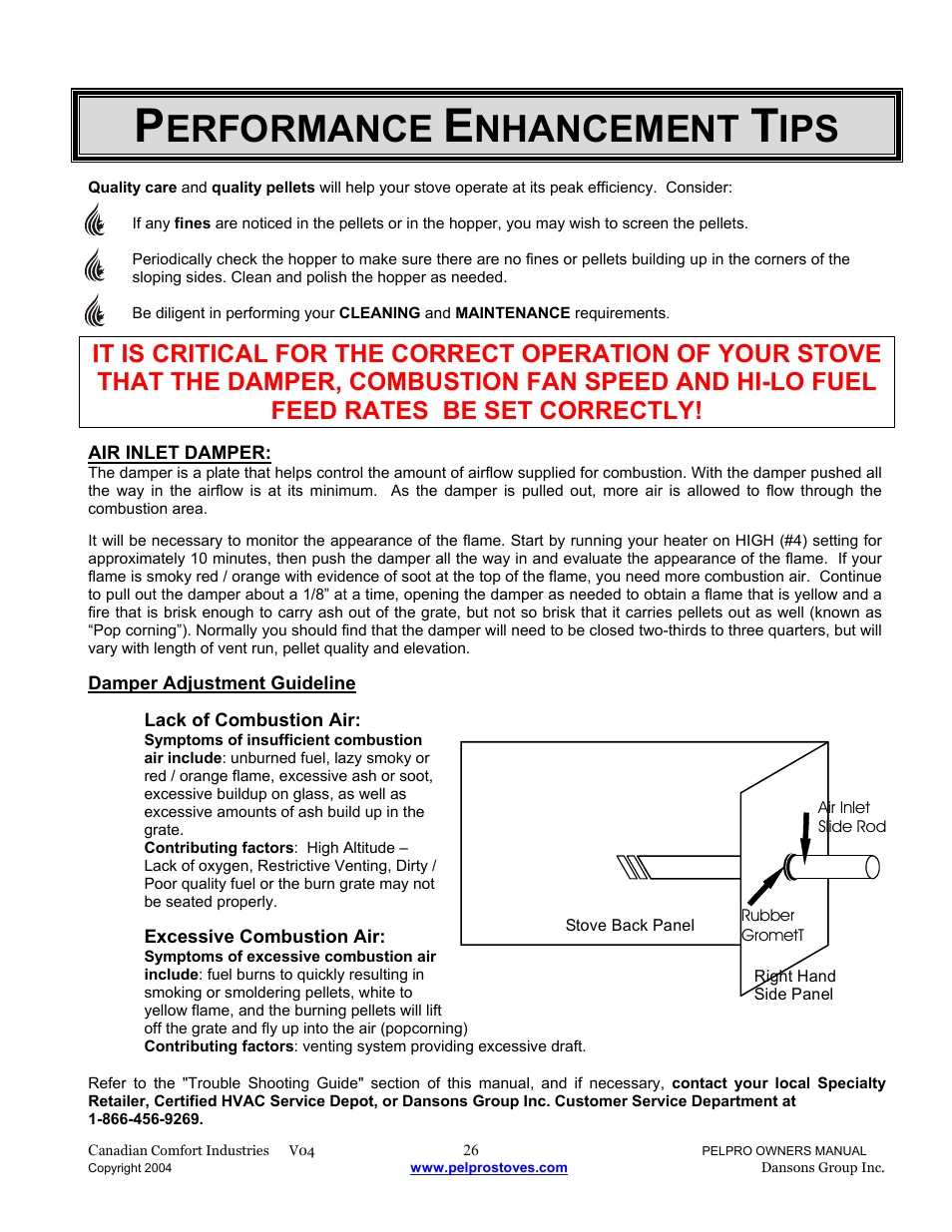 Erformance, Nhancement | Dansons Group IPP User Manual | Page 26 / 40