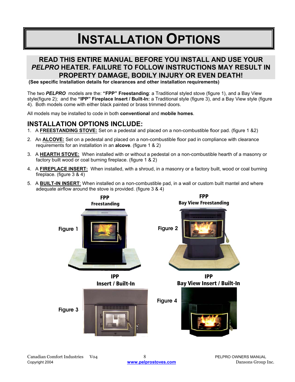 Nstallation, Ptions | Dansons Group IPP User Manual | Page 8 / 40