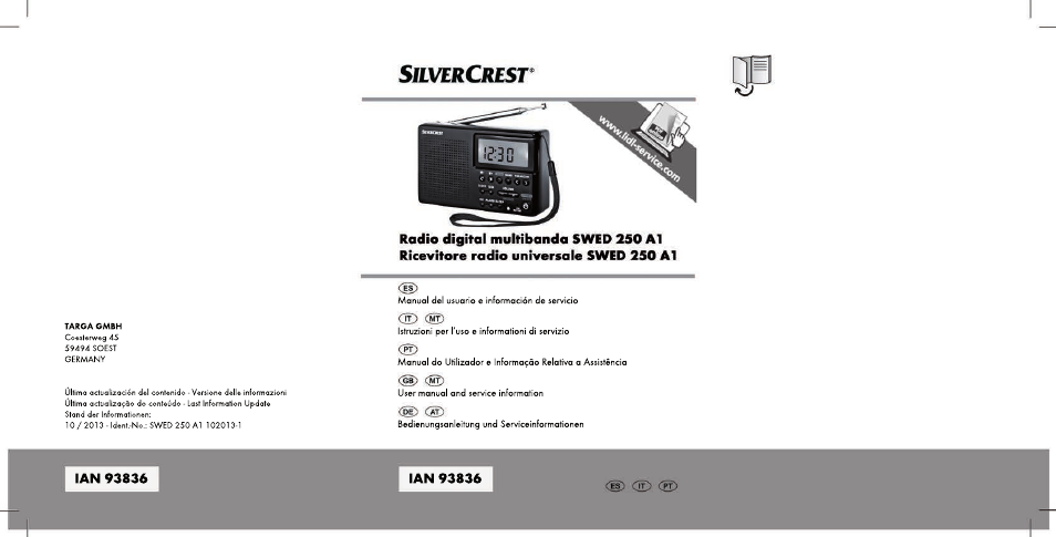 Silvercrest SWED 250 A1 User Manual | 158 pages