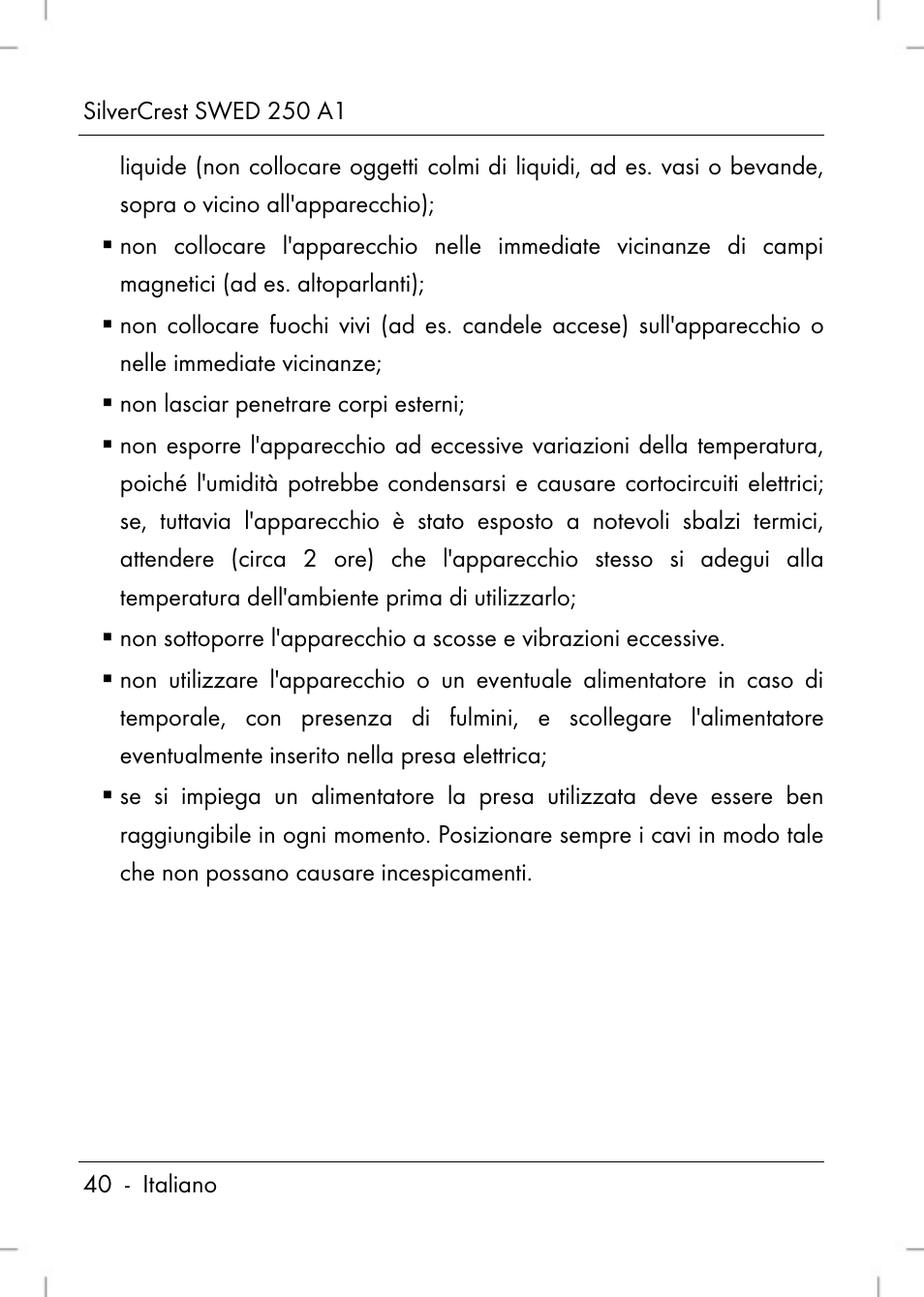 Silvercrest SWED 250 A1 User Manual | Page 42 / 158