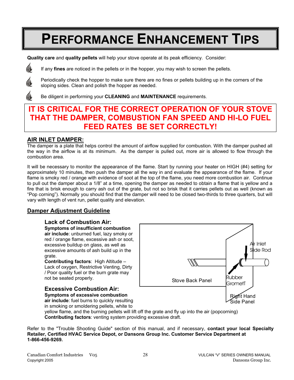 Erformance, Nhancement | Dansons Group V-50 User Manual | Page 28 / 40