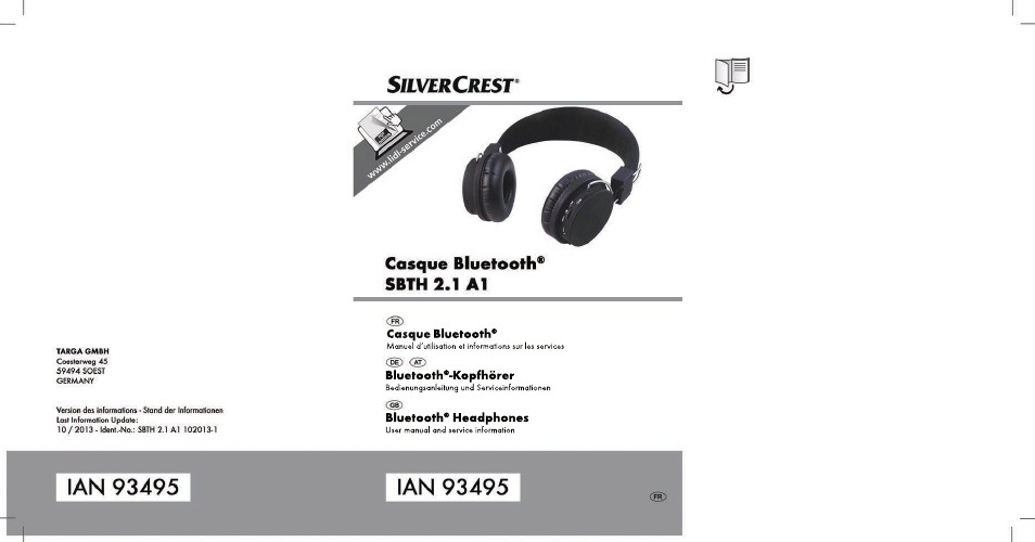 Silvercrest SBTH 2.1 A1 User Manual | 64 pages