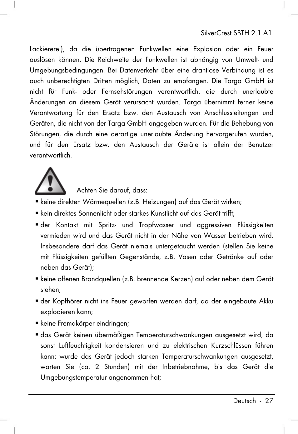 Silvercrest SBTH 2.1 A1 User Manual | Page 29 / 64